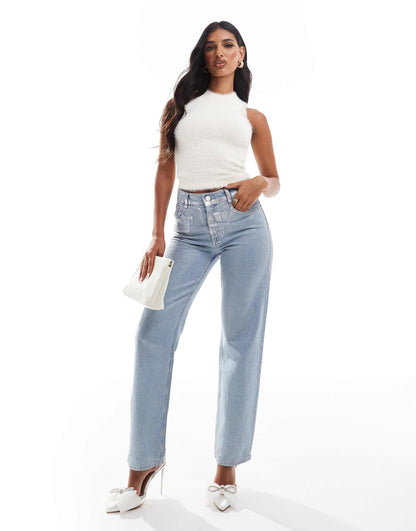 Exclusive Pearl Trim Knitted Sleeveless Top