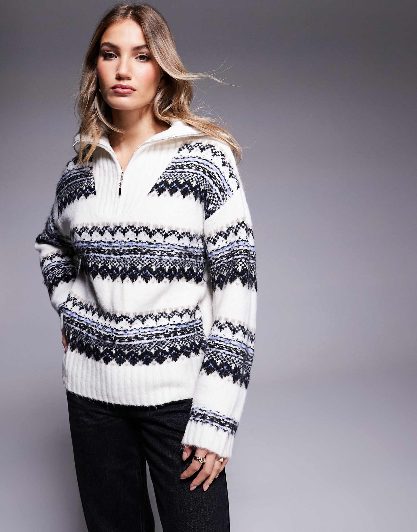 Knit Half Zip Jumper