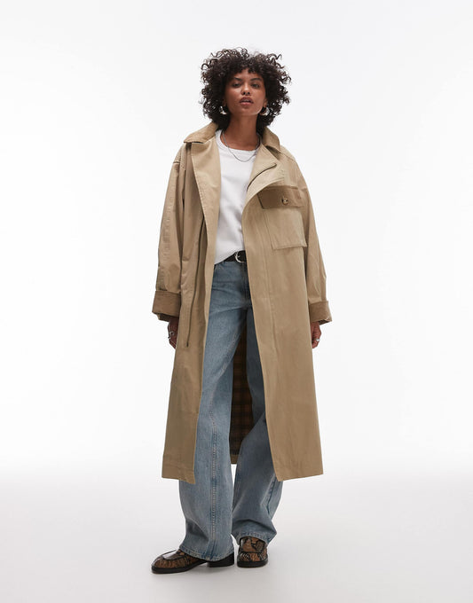 Heritage Trench Coat With Check Lining