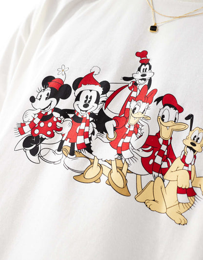 Pyjama Set With Christmas Mickey And Friends Prints