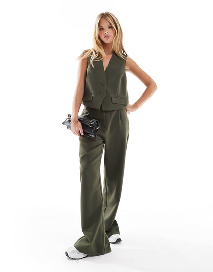 Tailored Multiway Button Leg Trouser Co-Ord