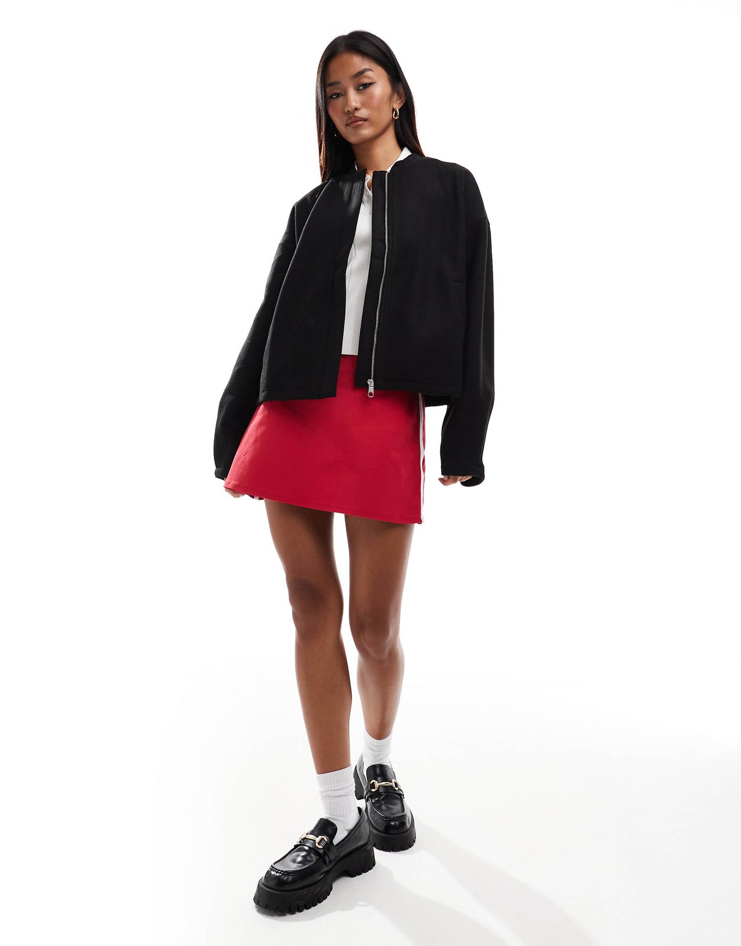 Cropped Bomber Jacket