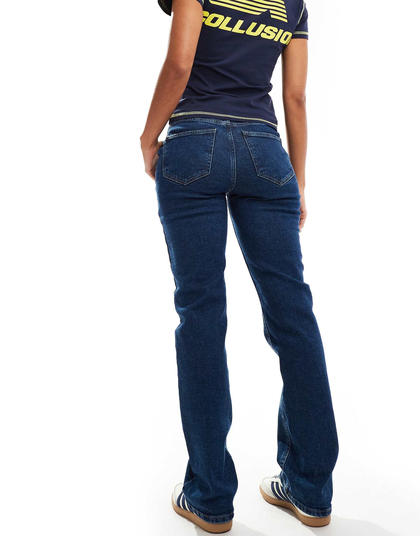 Kelly Mid Rise Straight Leg Jeans