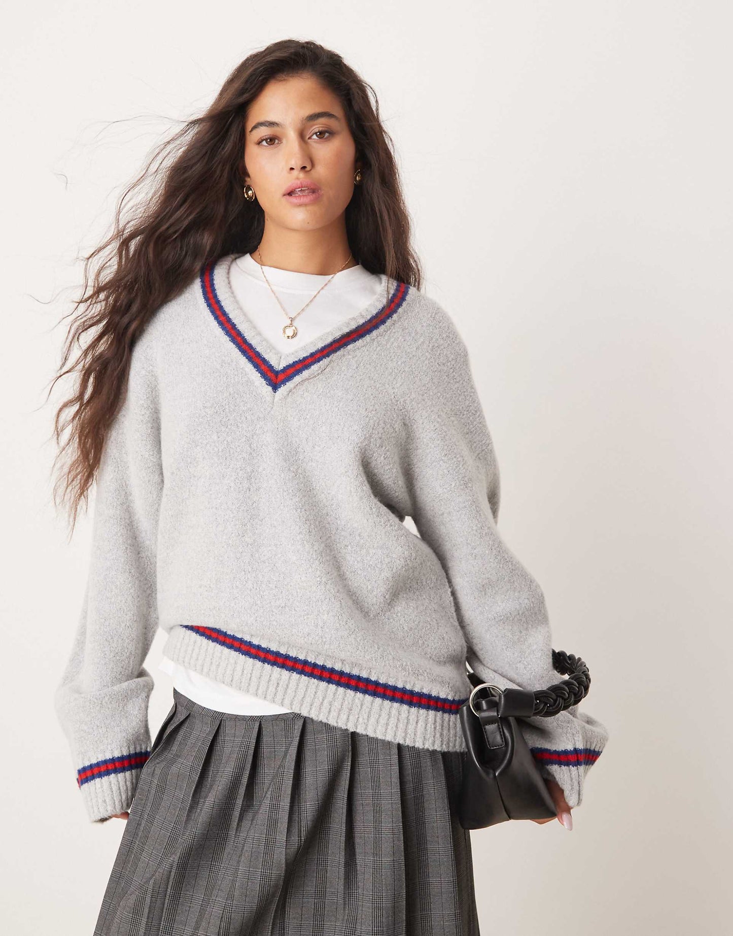 School Jumper With Contrast Binding