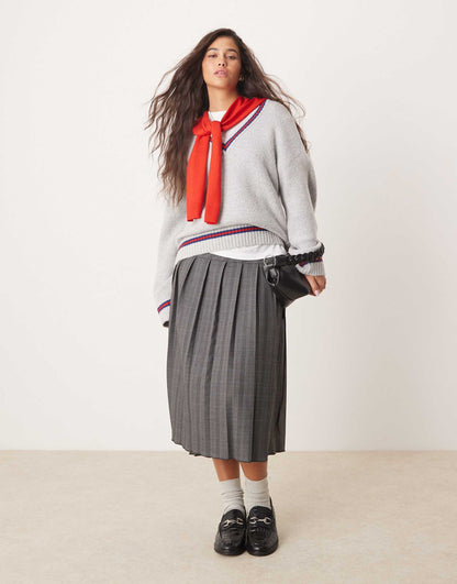 School Jumper With Contrast Binding