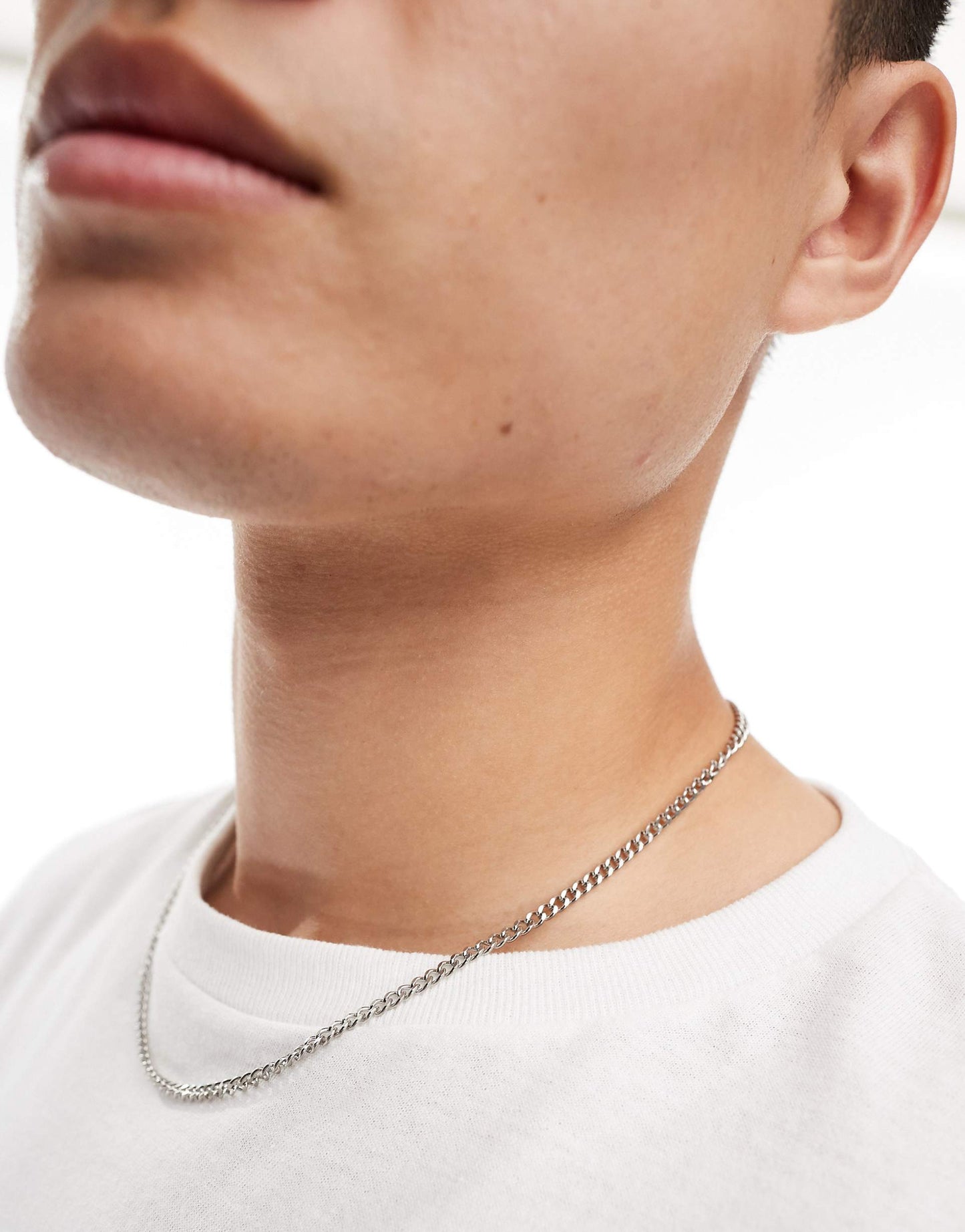 Diamond Curb Chain Necklace