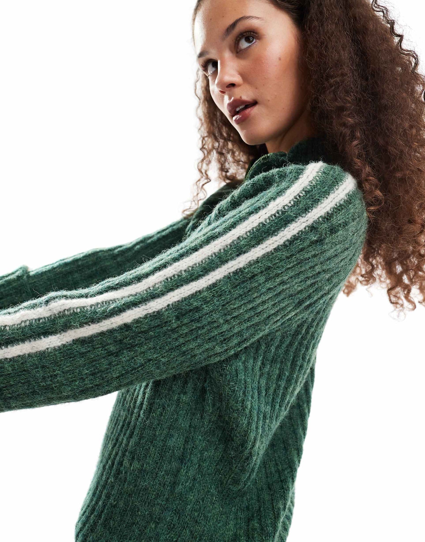 Side-Stripe Oversized Jumper