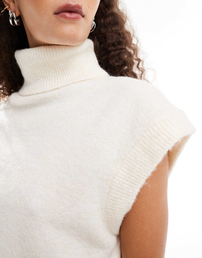 Cropped Roll Neck Jumper Co-Ord