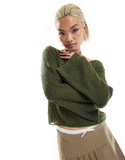 Open Back Soft Knit Jumper