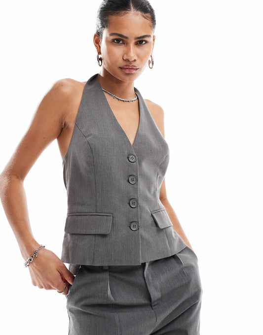 Halter Tailored Waistcoat Co-Ord