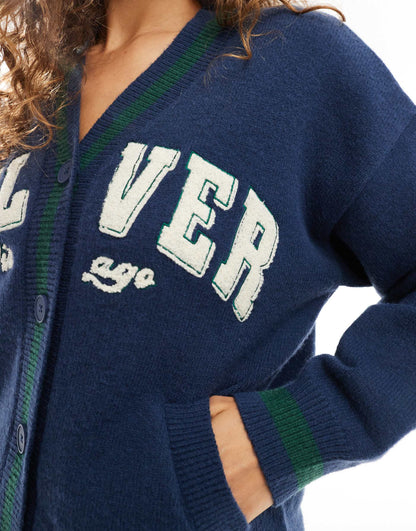 Collegiate Oversized Cardigan