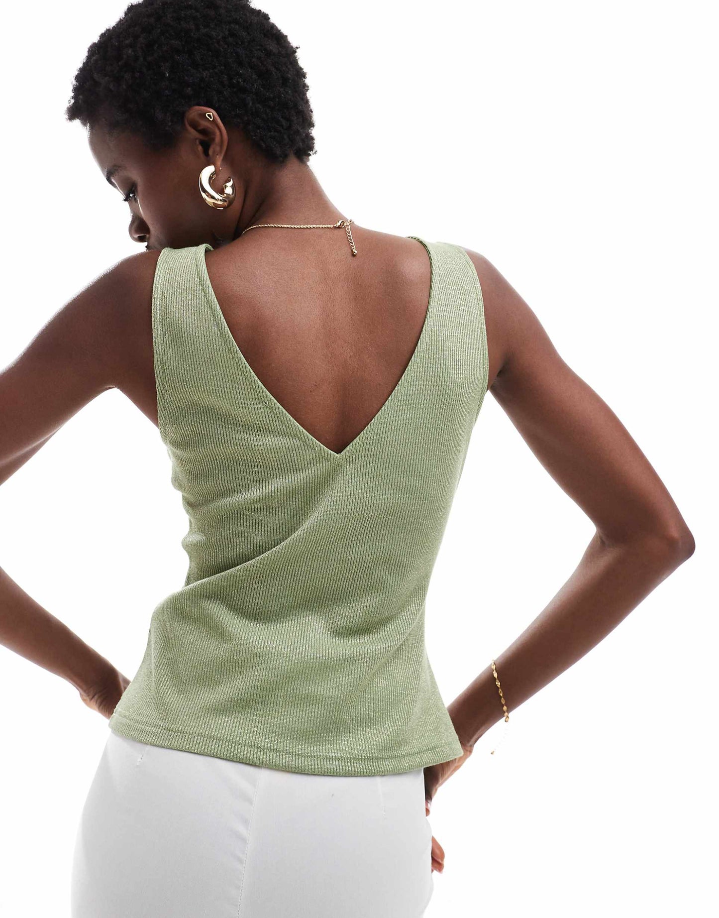 Herring Deep V Plunge Front Knitted Vest