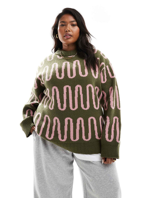 Ribbed High Neck Jumper