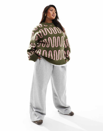 Ribbed High Neck Jumper