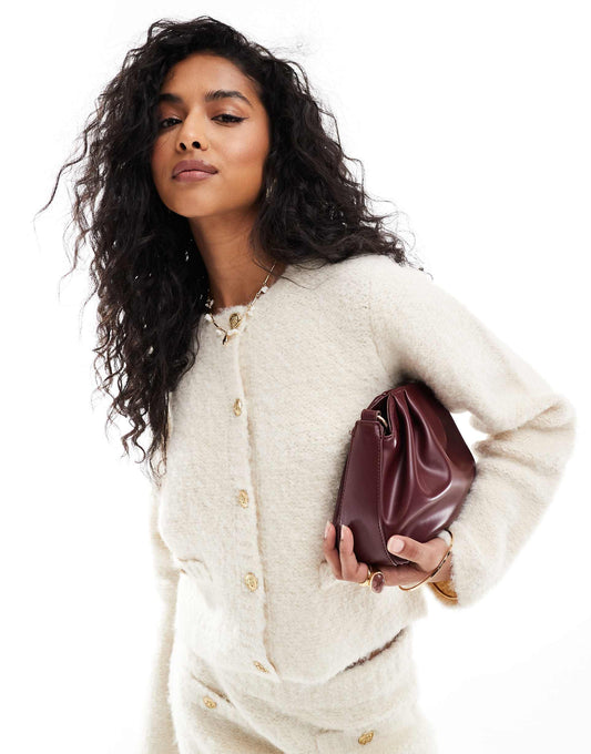 Crew Neck Cardigan