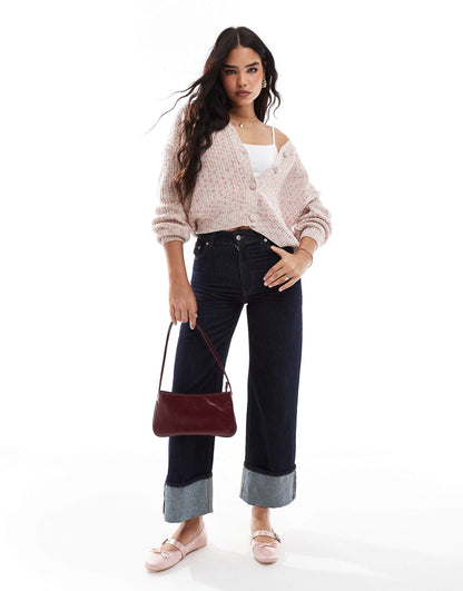 Mottled Knit Cardigan