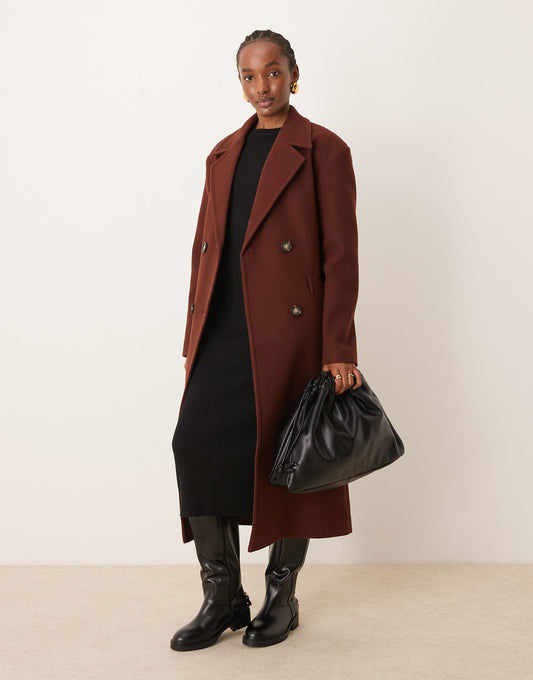 Belted Wrap Formal Coat
