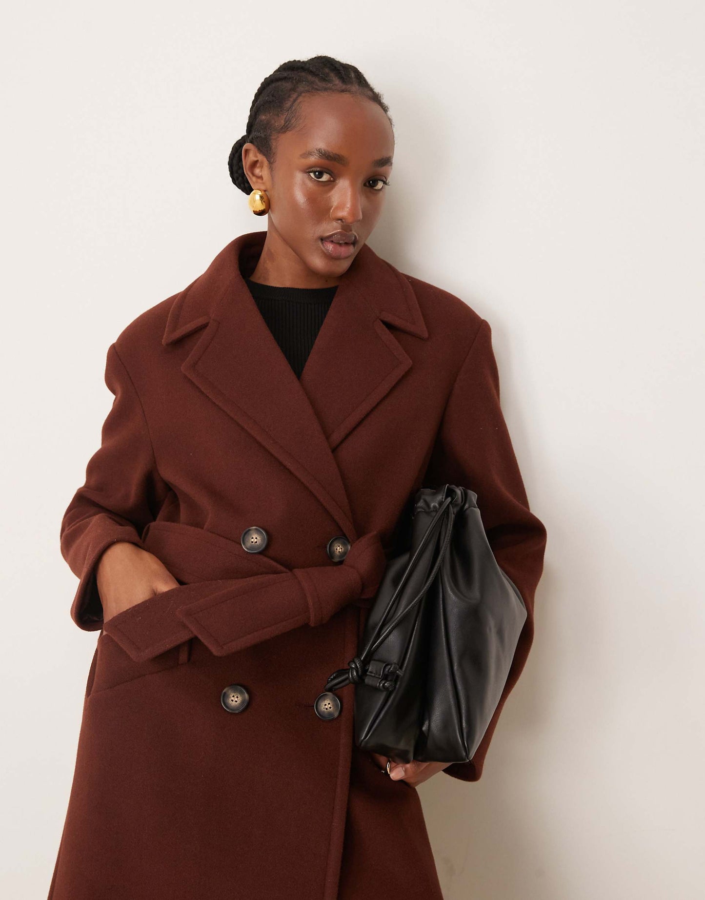 Belted Wrap Formal Coat