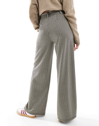 Tie Belt Wide Leg Trousers