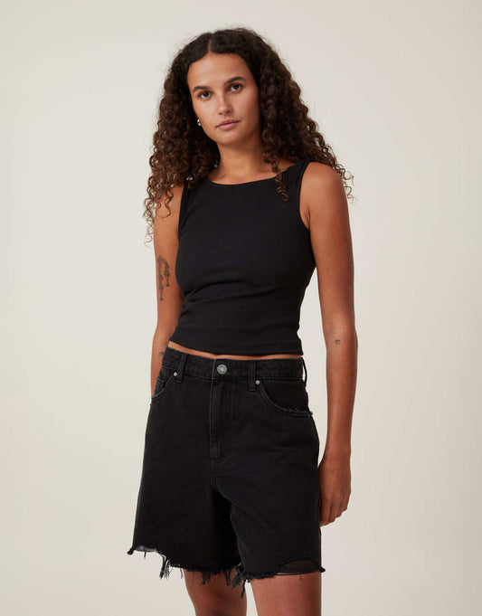 Relaxed Denim Short