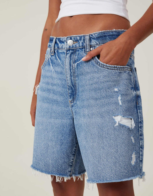 Relaxed Denim Short