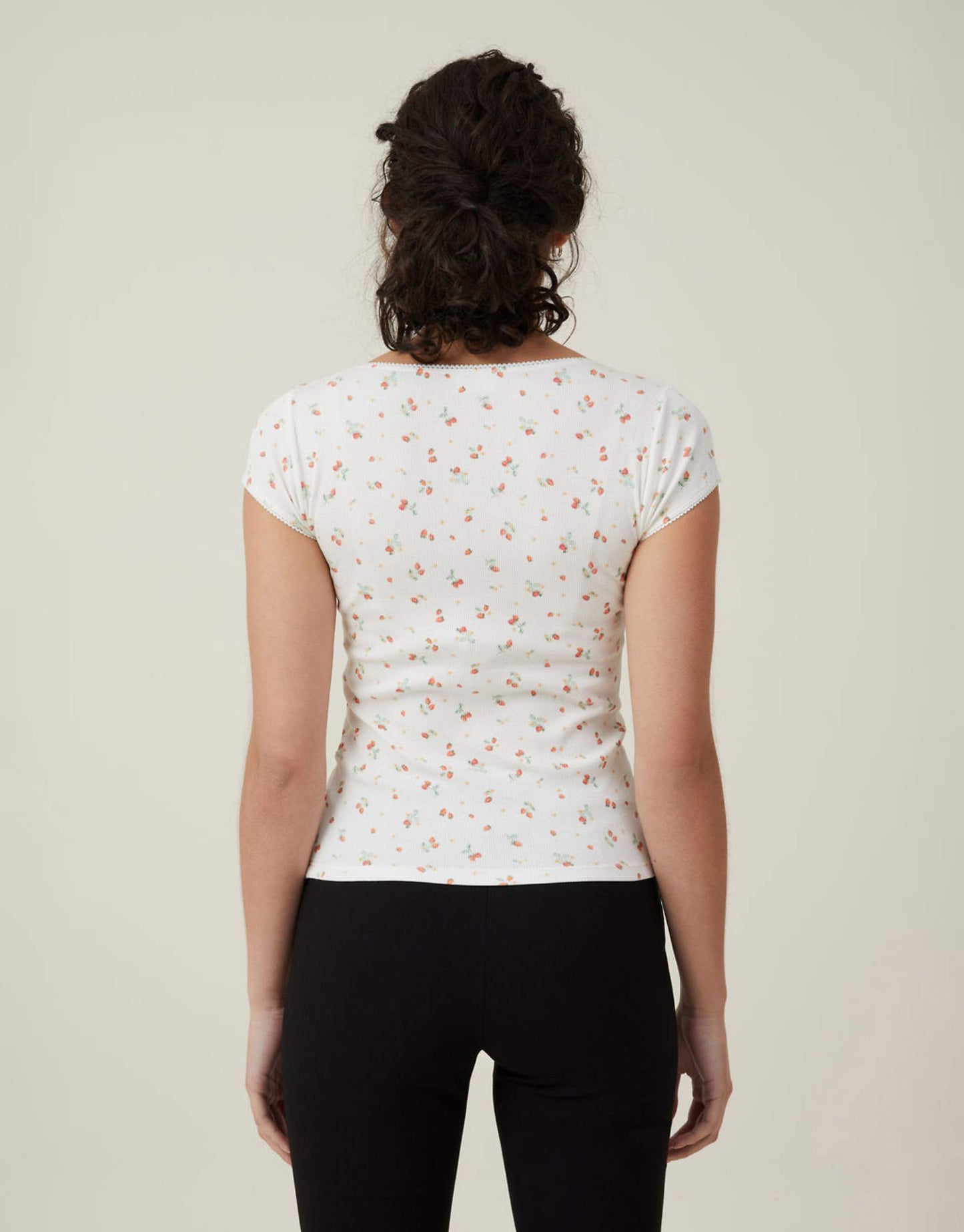 Lou Square Neck Short Sleeve