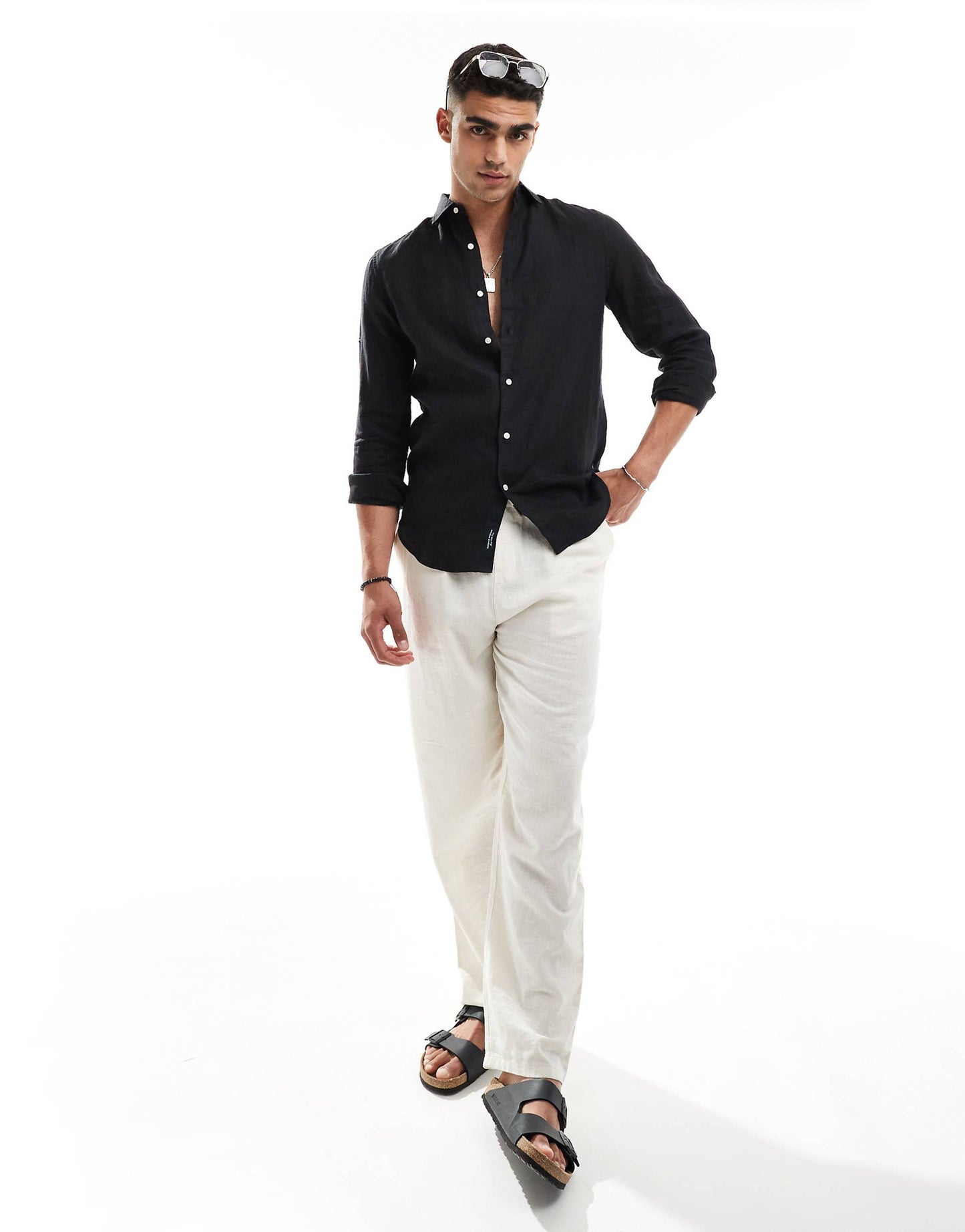Casual Linen Long Sleeve Shirt