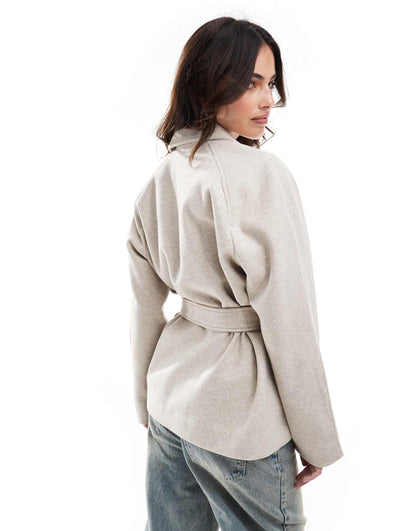 Belted Short Formal Jacket