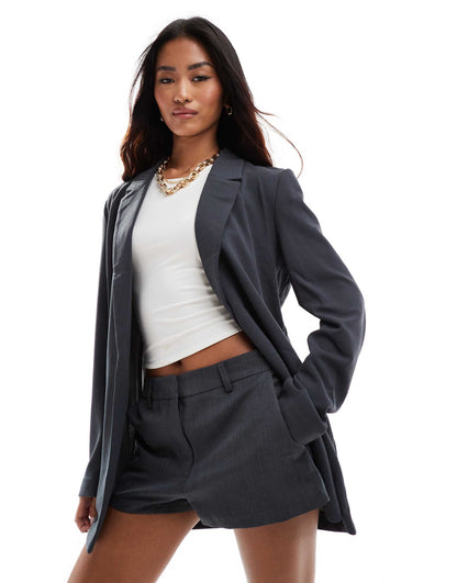 Throw On Longline Jersey Blazer