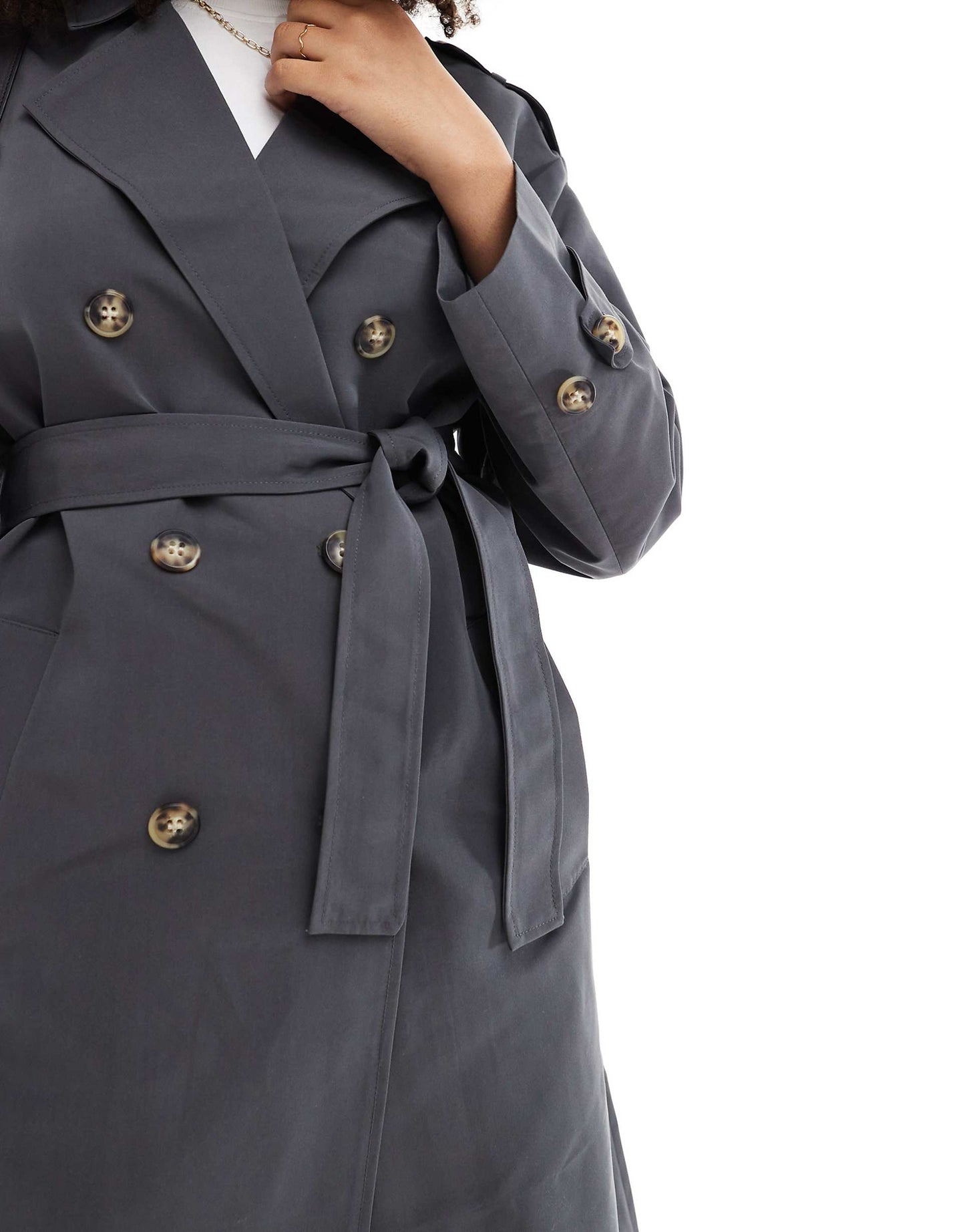Longline Belted Trench Coat