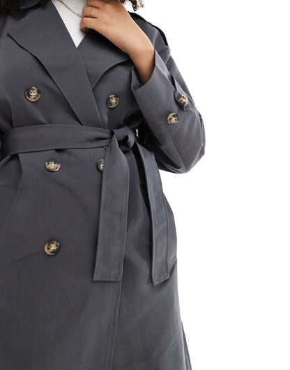 Longline Belted Trench Coat