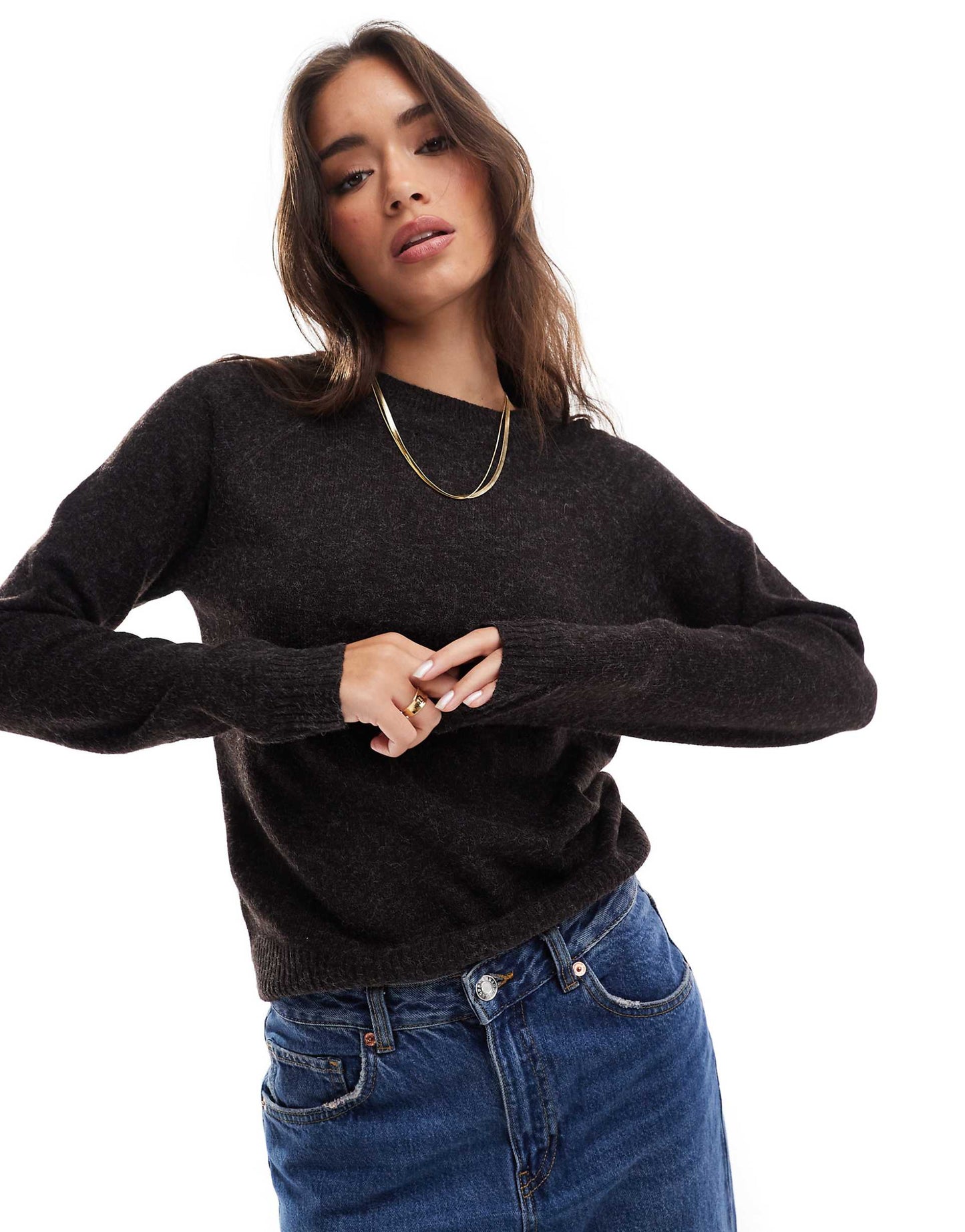 Round Neck Knitted Jumper