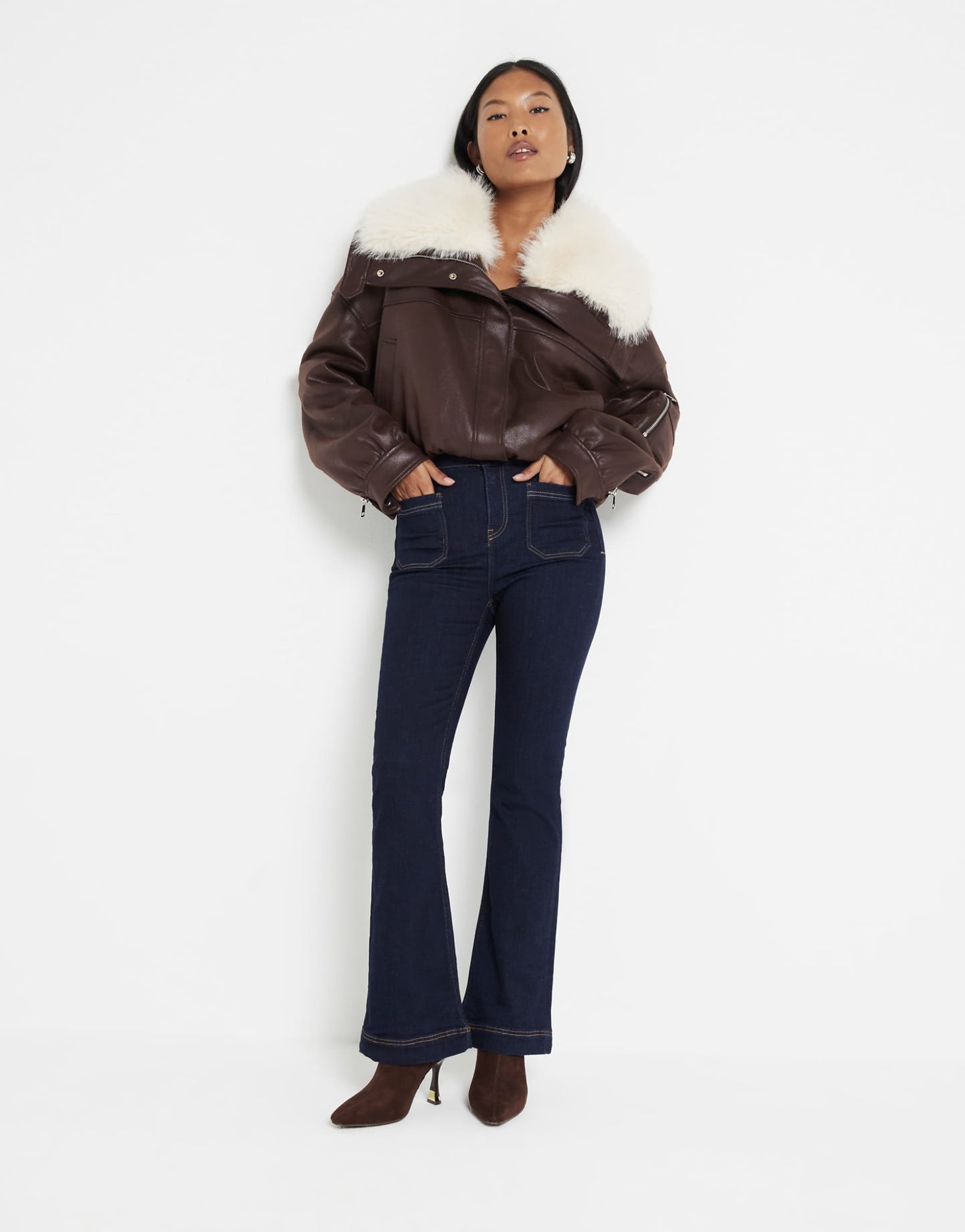 Petite Pocket Front Flare