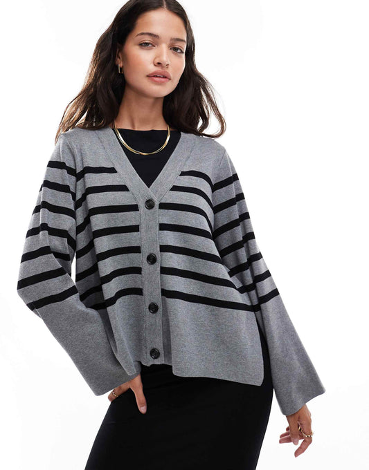 Button Through Knitted Cardigan