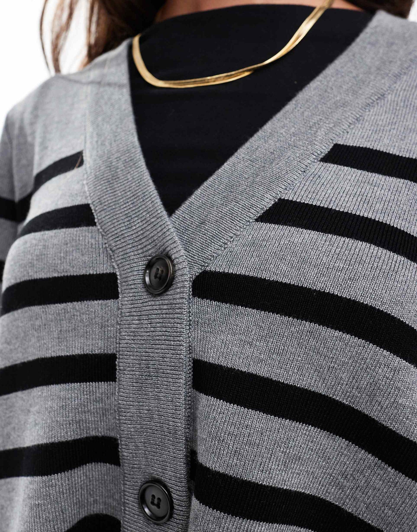 Button Through Knitted Cardigan