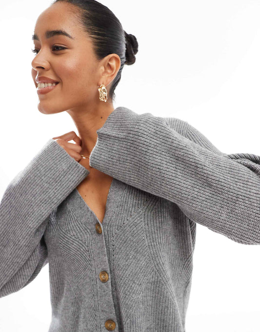Knitted Button Cardigan