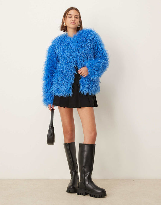 Exclusive Oversized Mongolian Faux Fur Jacket