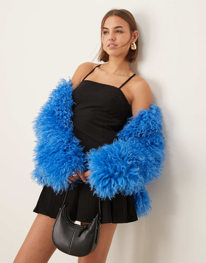 Exclusive Oversized Mongolian Faux Fur Jacket