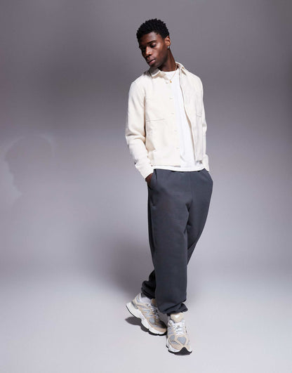 Boxy Wool Blend Overshirt