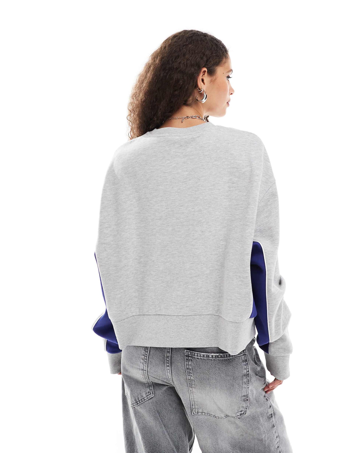 Essential Sweatshirt With Navy Panels