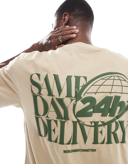 Same Day Delivery Back Printed T-Shirt