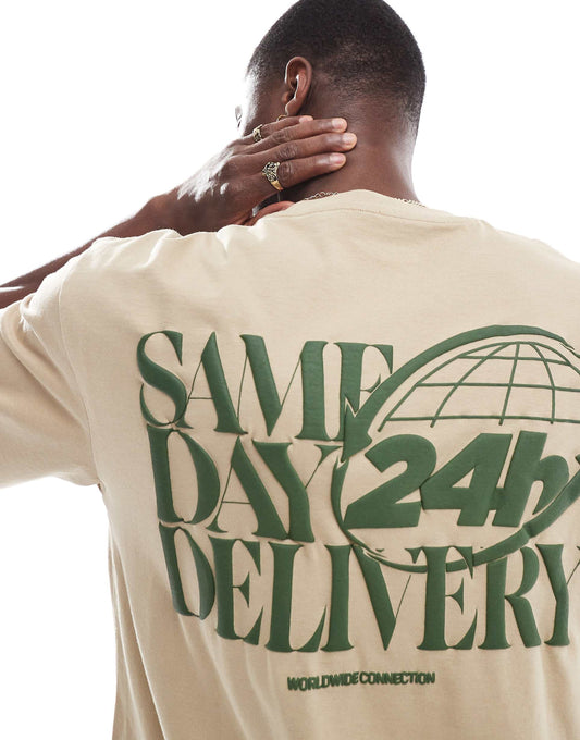 Same Day Delivery Back Printed T-Shirt