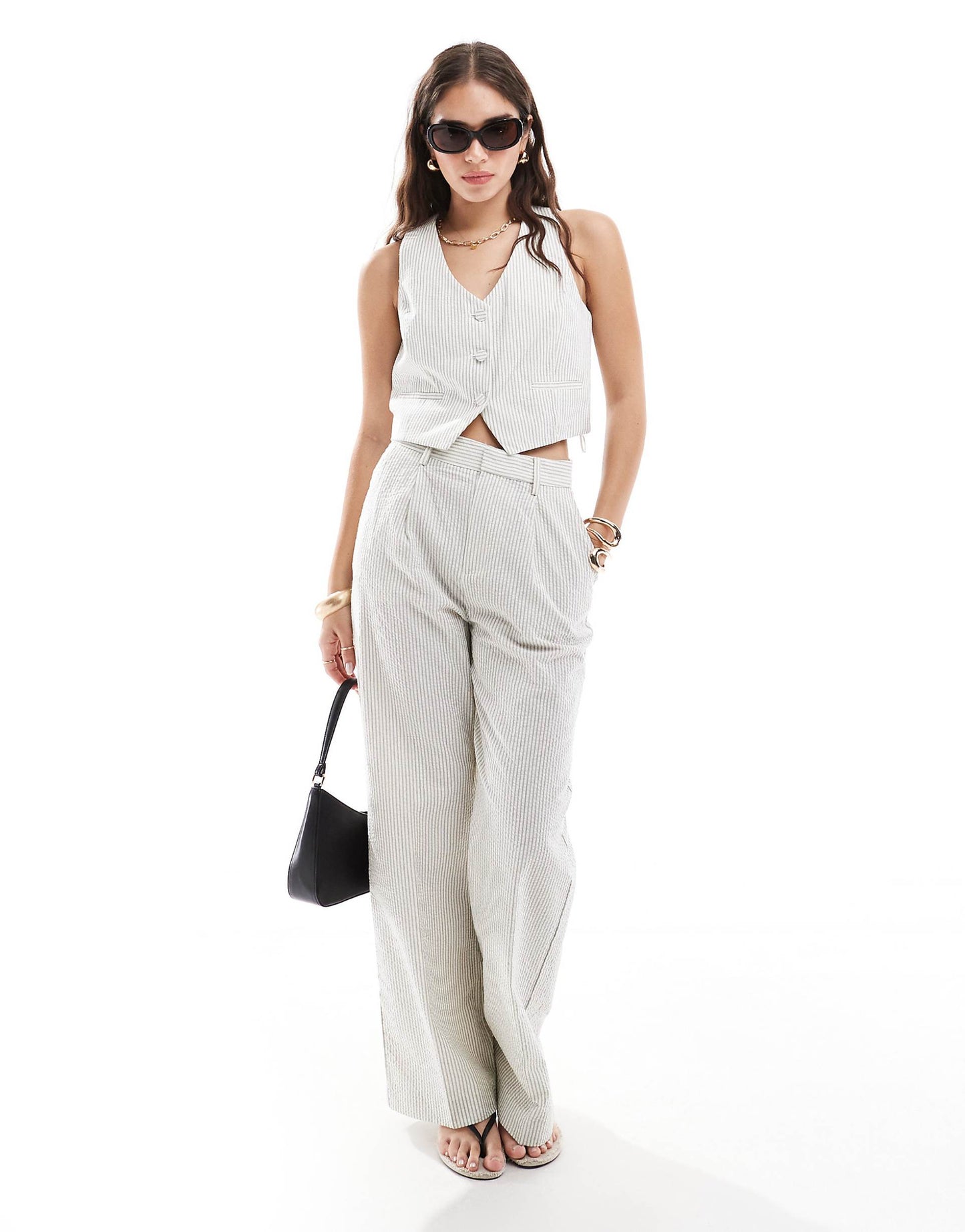 Tailored Pinstripe Co-Ord Waistcoat