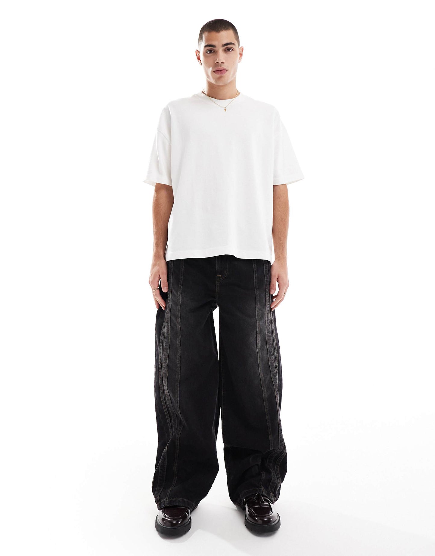 Co-Ord Super Baggy Jeans With Seam Details