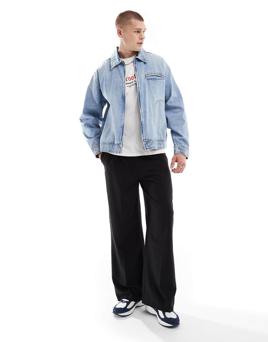 Oversized Denim Worker Jacket