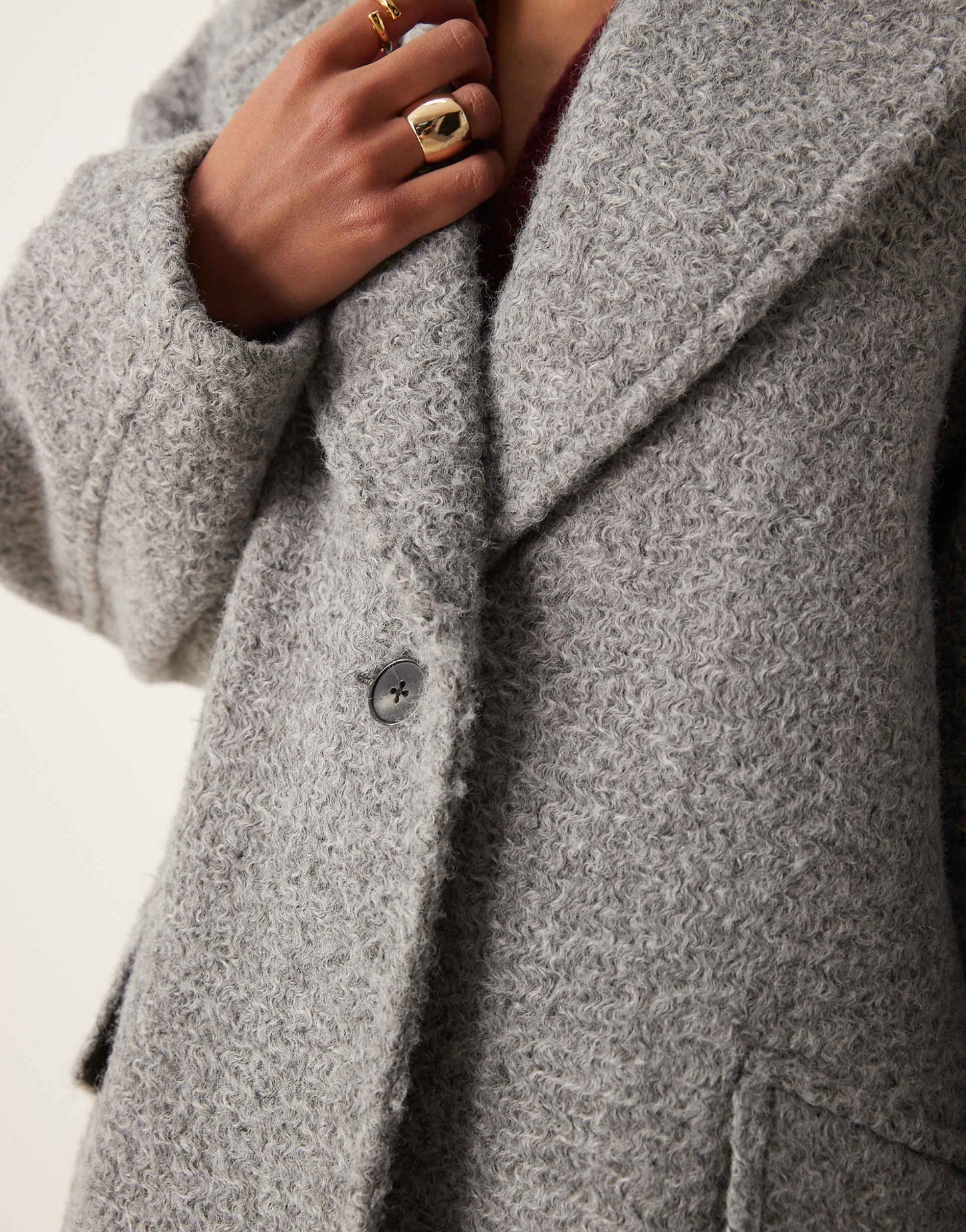 Chuck On Cosy Boucle Coat