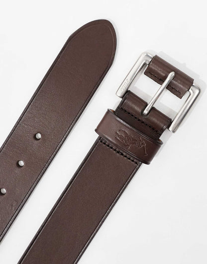 Leather Belt With Logo