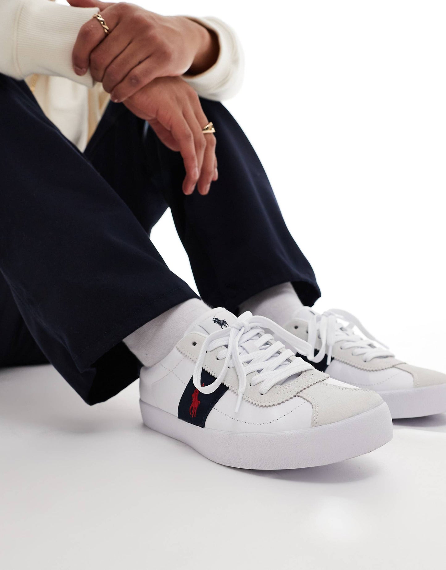 Court Vulc Leather Suede Mix Trainer