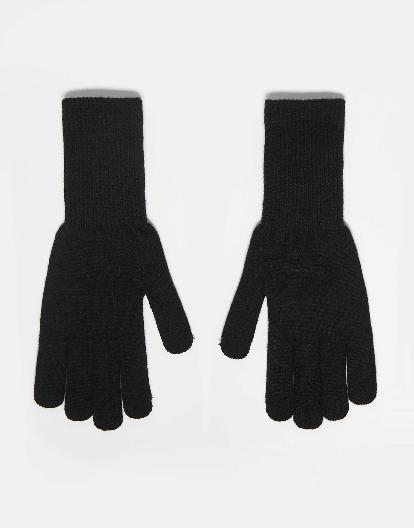 Man Plain Knit Touch Screen Gloves