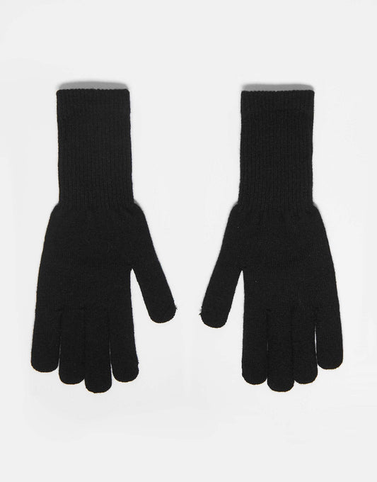 Man Plain Knit Touch Screen Gloves